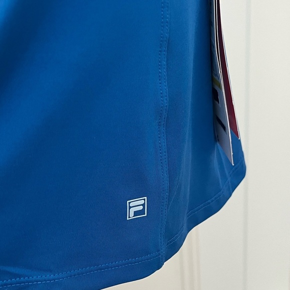 FILA PerformaEnergy tennis A-Line skort blue NEW sweat wicking stretchy medium - Picture 3 of 11